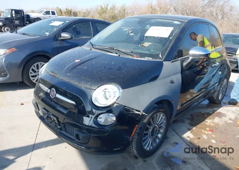2012 Fiat 500 Lounge z USA, uszkodzony, nr VIN 3C3CFFCR4CT110571
